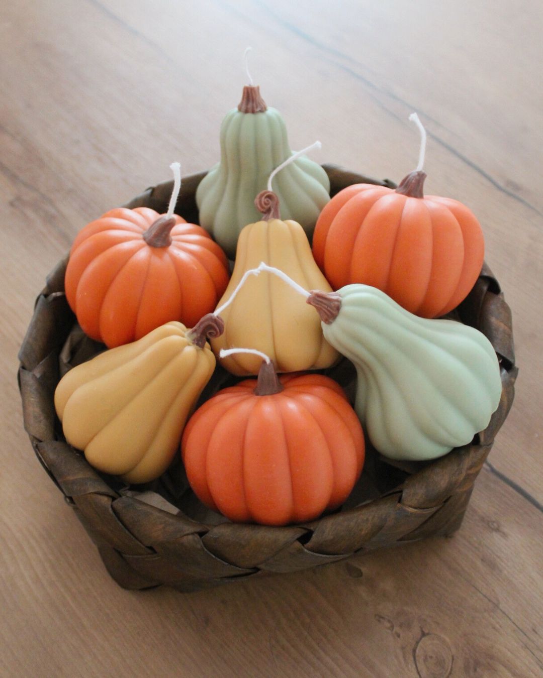 Calabaza decorativa color mostaza