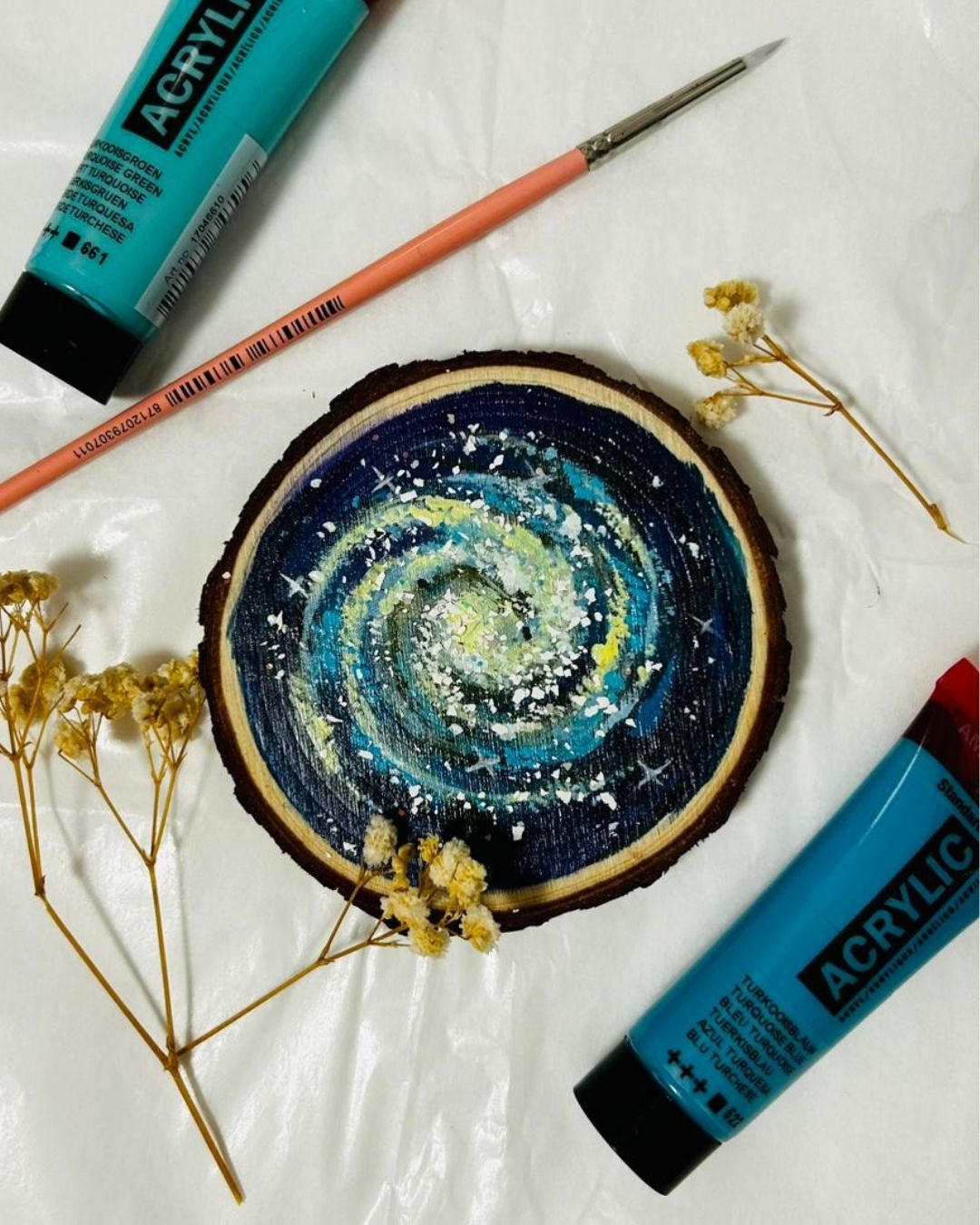 🌙✨Plaza Taller de Velas & Pintura en madera: Cosmic