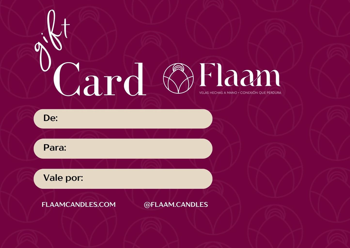 Tarjeta de regalo FLAAM
