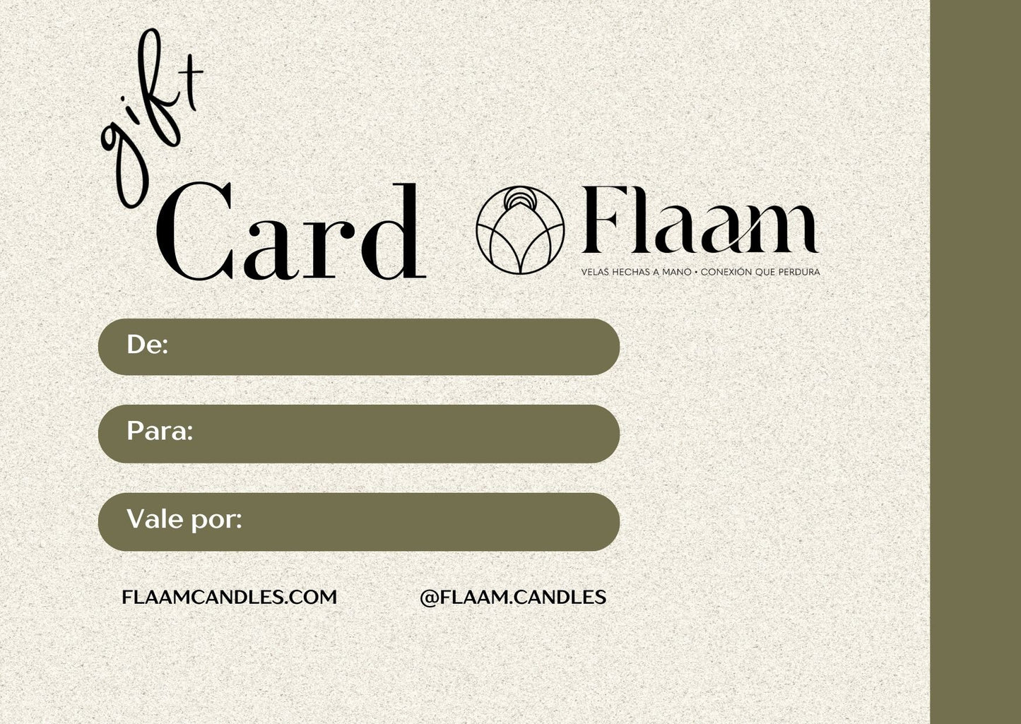 Tarjeta de regalo FLAAM