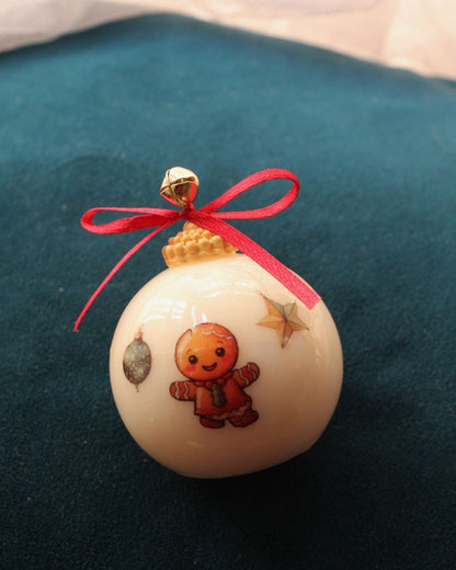 Bolas de navidad con efecto porcelana