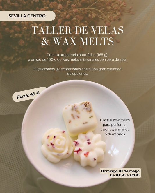 Plaza taller de vela aromática + wax melts - 10 de mayo