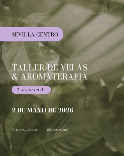 Plaza taller de velas + aromaterapia - 2 de mayo