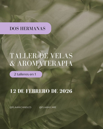 Plaza taller de velas + aromaterapia - 12 de febrero