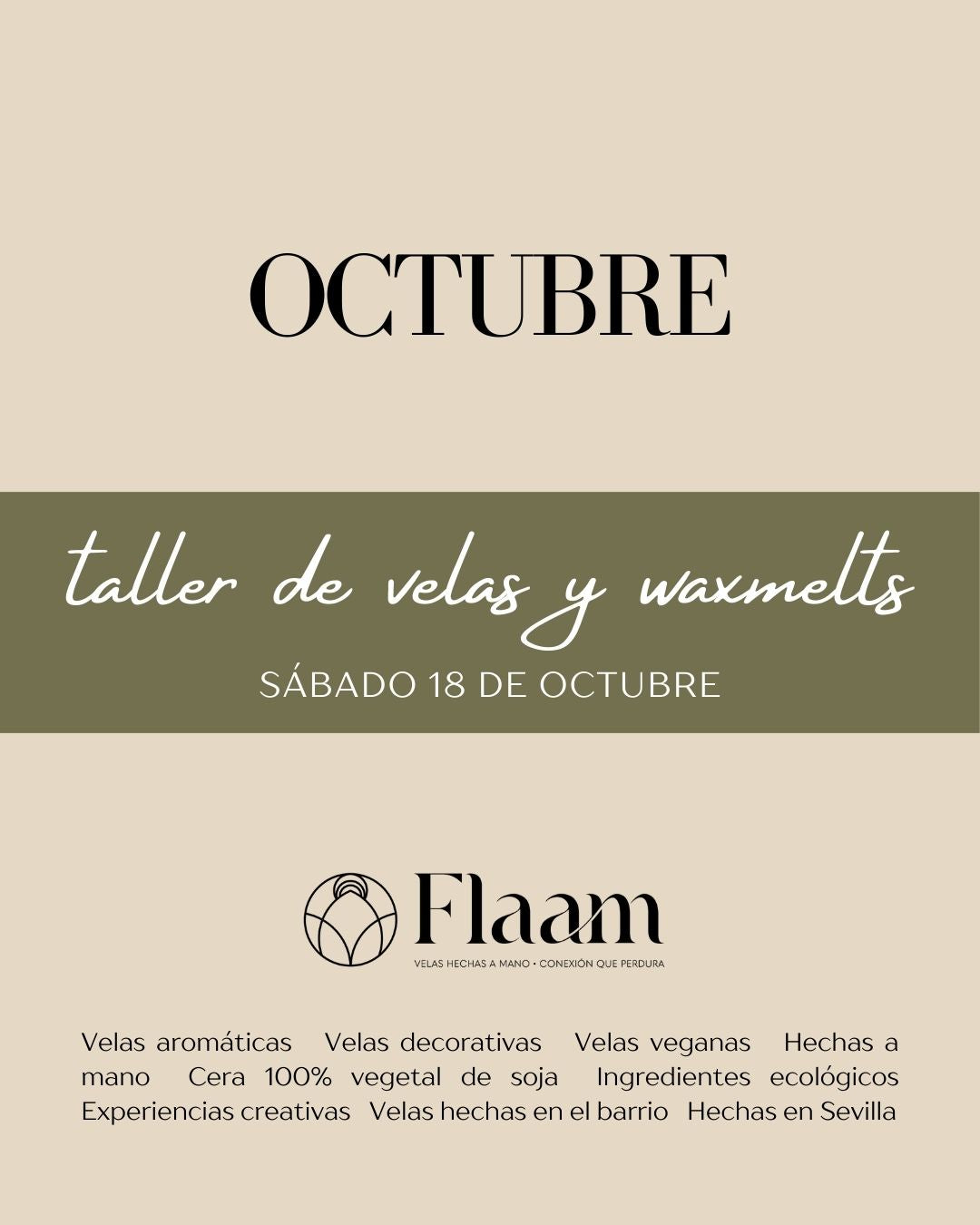 Plaza Taller vela aromática y bombones aromáticos - 18 de octubre
