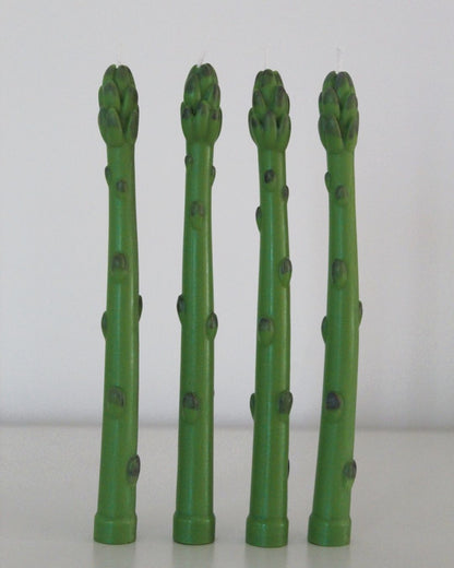 Ramillete 3 velas espárragos