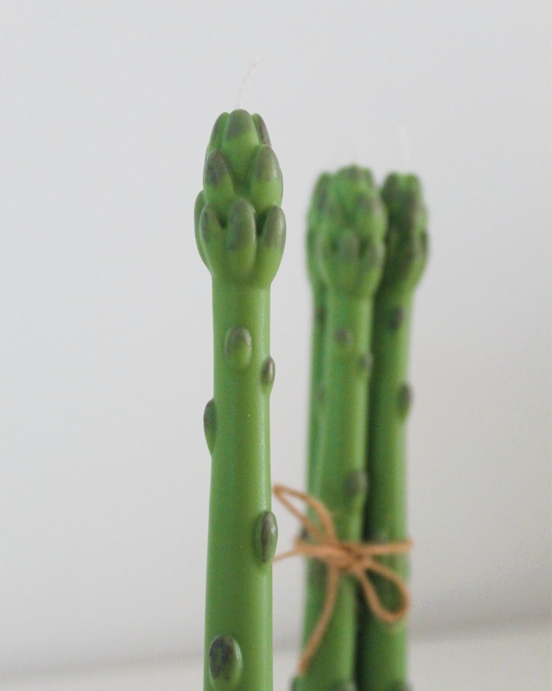 Ramillete 3 velas espárragos