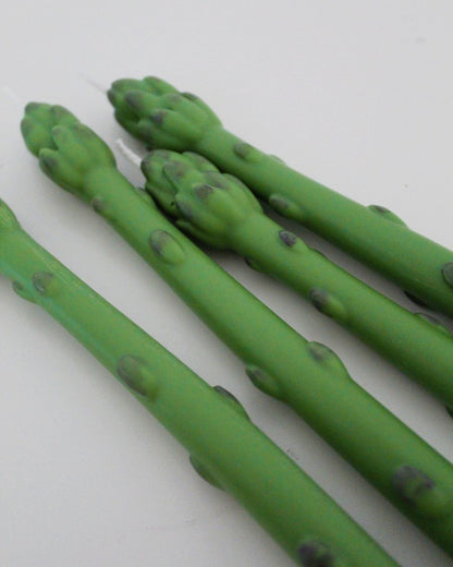 Ramillete 3 velas espárragos