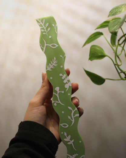 Vela pilar waves | Pintadas a mano