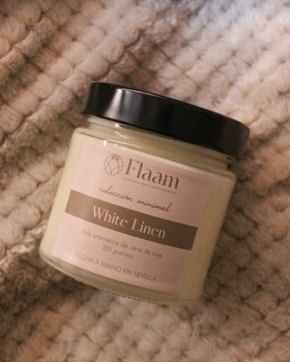 Vela tarro aroma White Linen